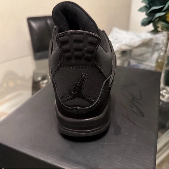 Jordan Men's Black and Gray Sneakers - Picture 3 of 5